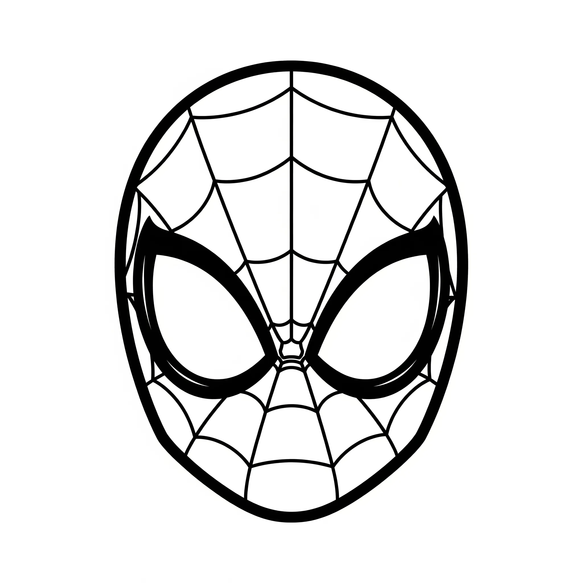 coloriage Le casque de Spidey a colorier en ligne gratuitement