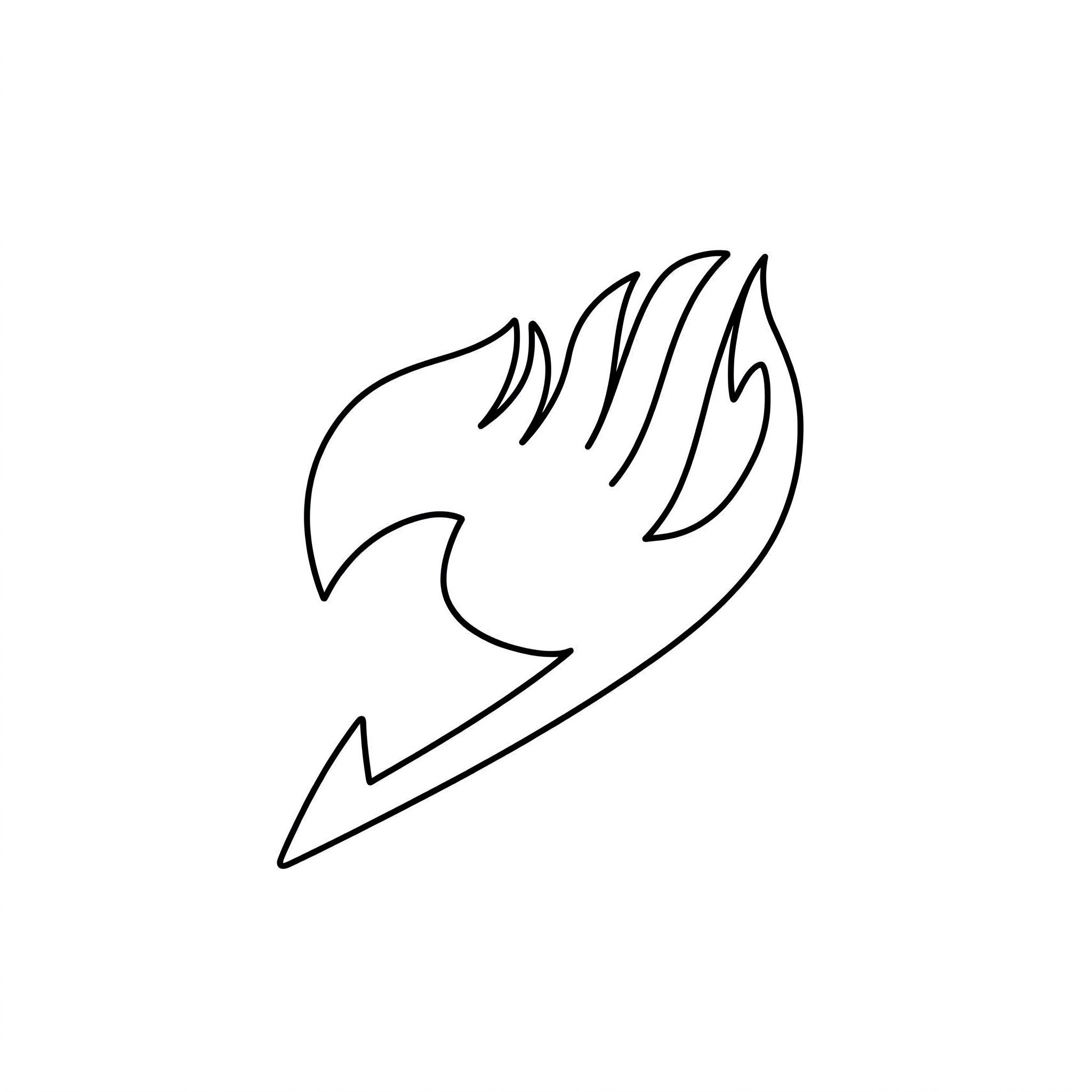 coloriage Le logo de Fairy Tail à imprimer pour enfant de 8 ans