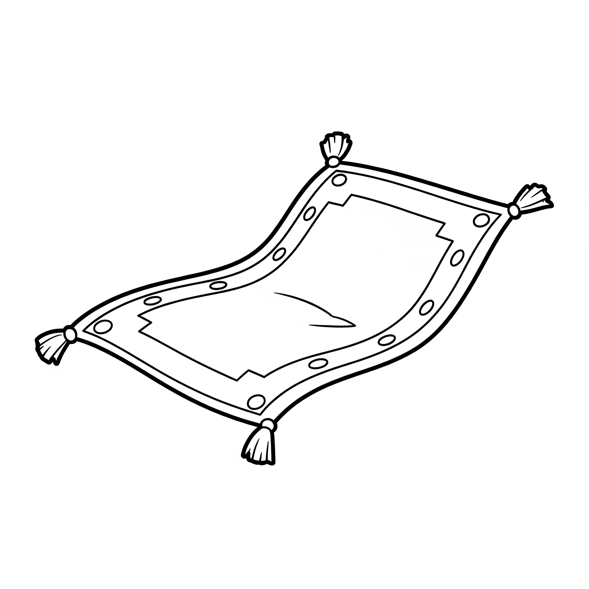 coloriage Le tapis volant pour enfants à télécharger