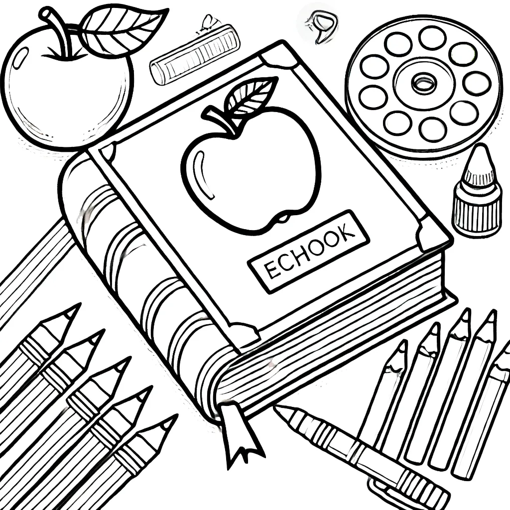 coloriage Livre pour enfants a imprimer gratuit