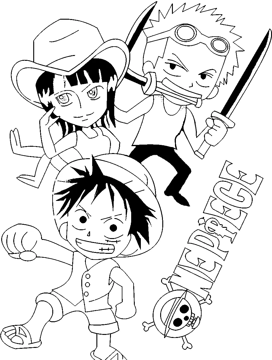 luffy desenho para colorir