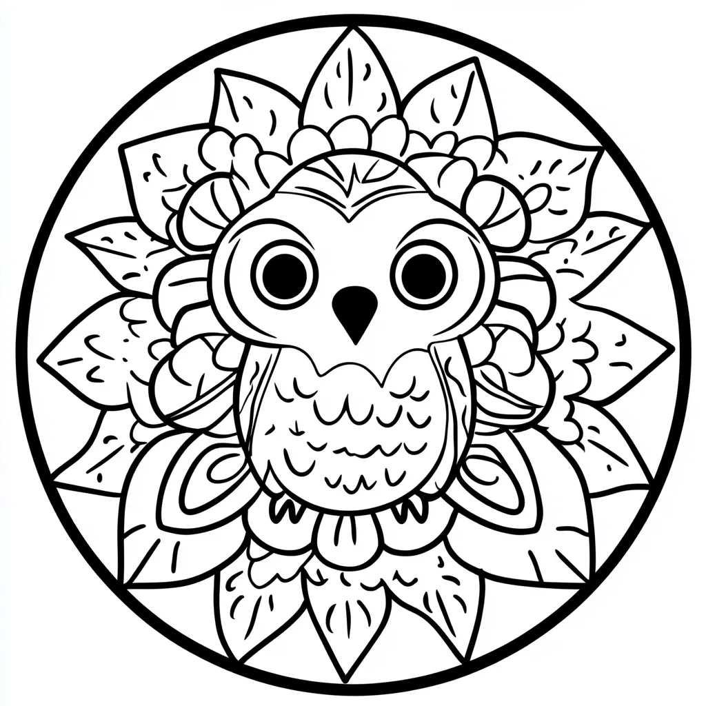 coloriage Mandala en ligne pour enfant 1