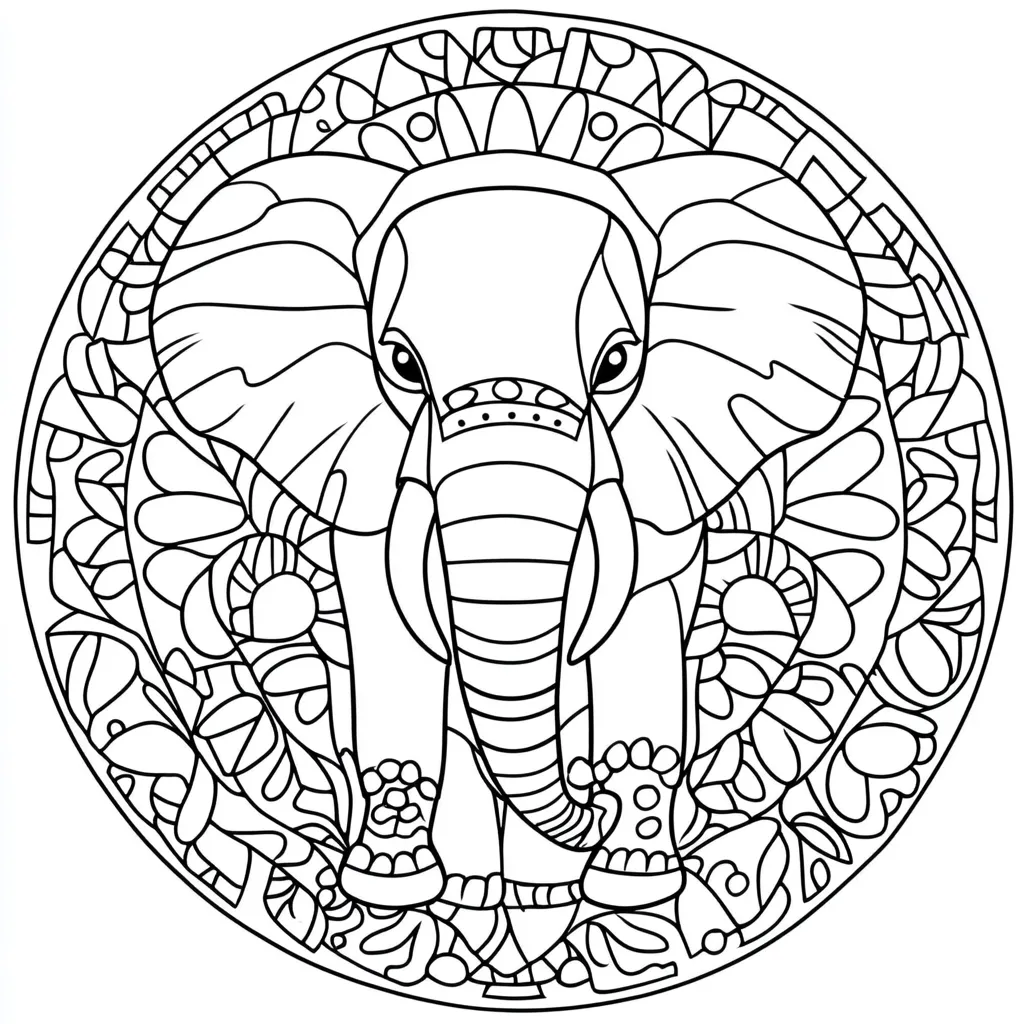 coloriage Mandala en ligne pour enfant