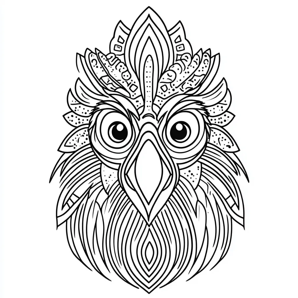 coloriage Mandala Animaux et decoupage