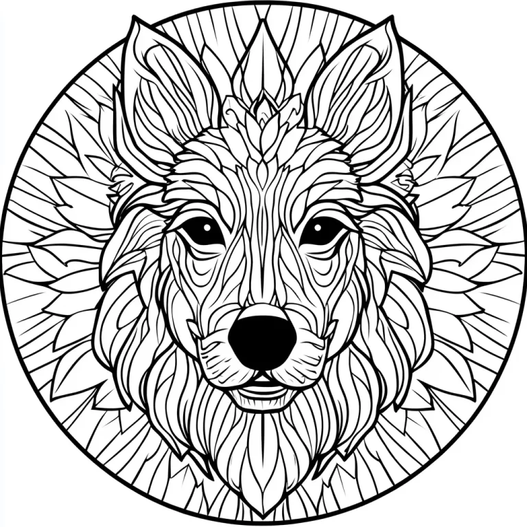 Coloriage Mandala animaux