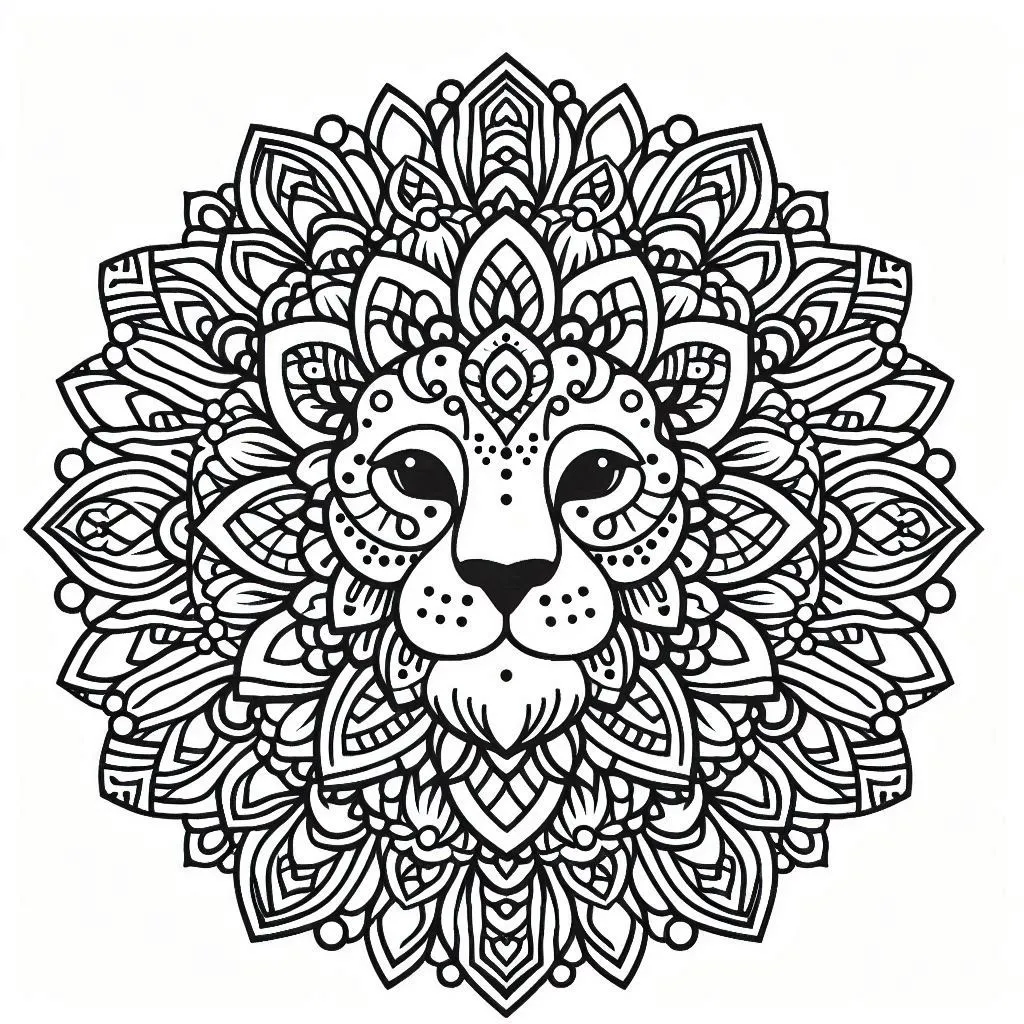 coloriage Mandala animaux gratuit a imprimer