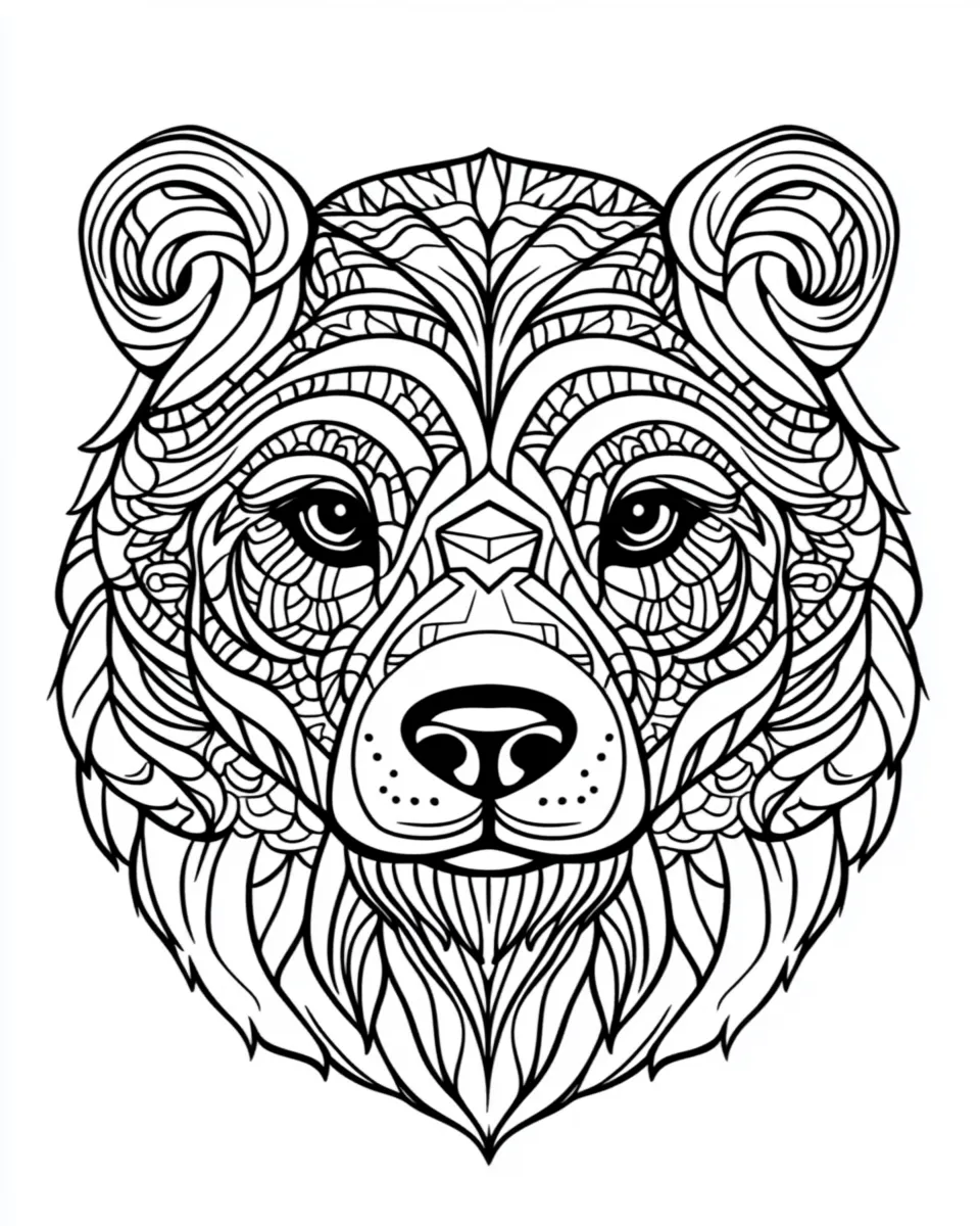 coloriage Mandala animaux educatif pour enfant