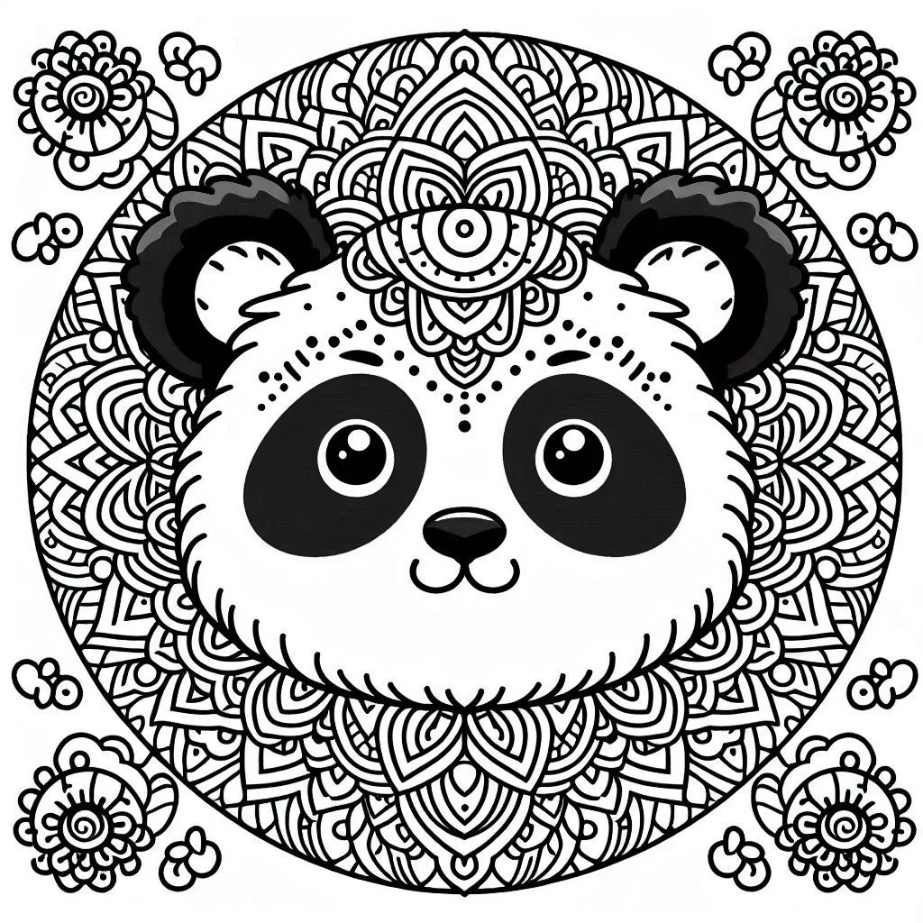 coloriage Mandala animaux et dessins