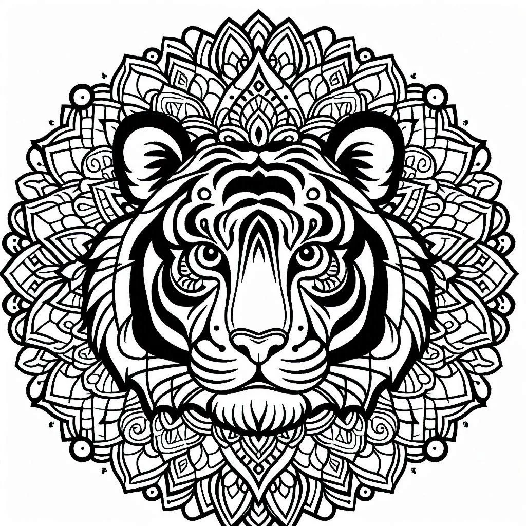 coloriage Mandala animaux a imprimer