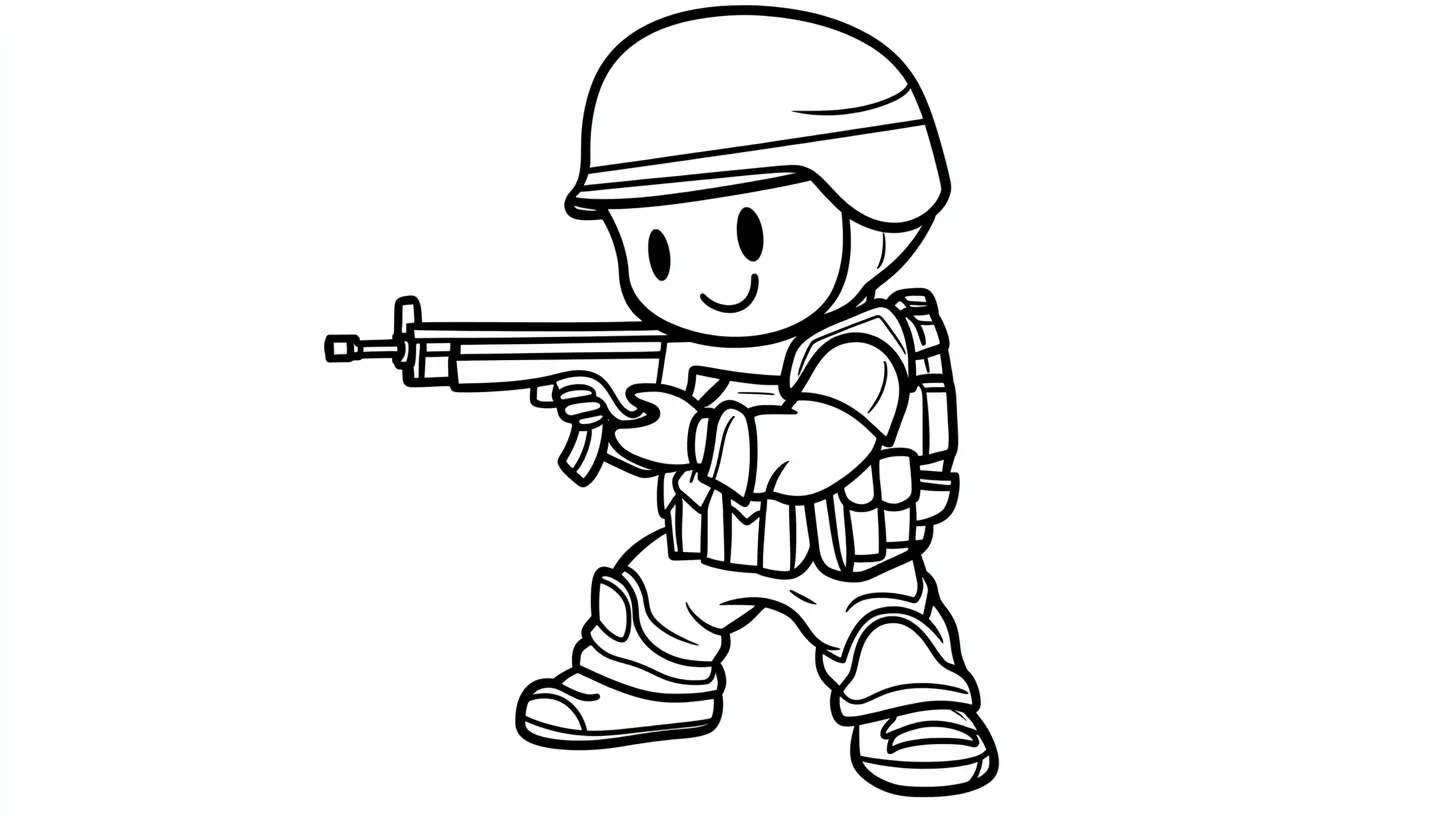 coloriage Militaire a telecharger