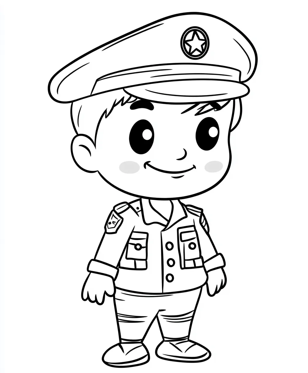 coloriage Militaire a telecharger 1