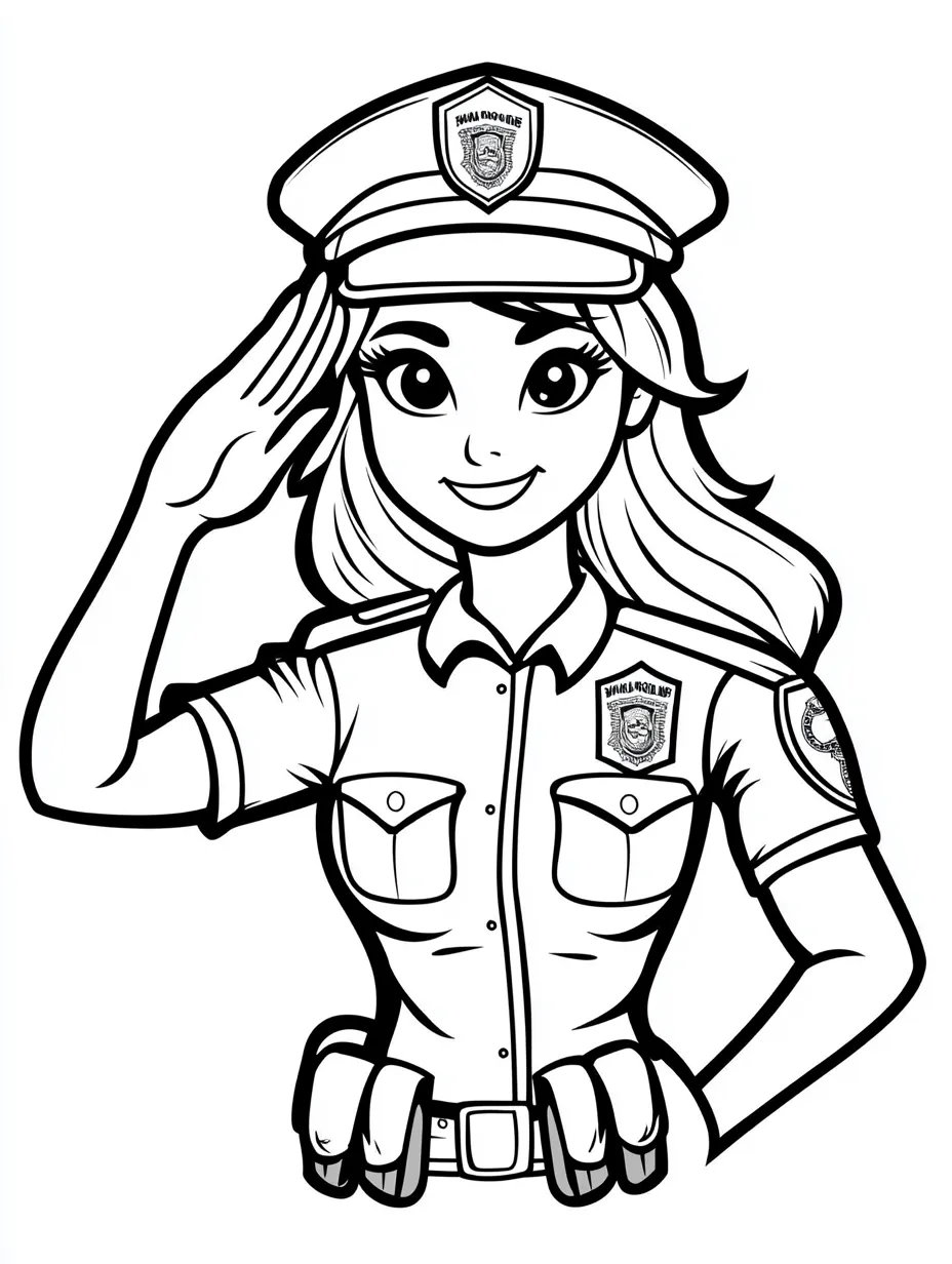 coloriage Militaire pour enfant de 4 ans