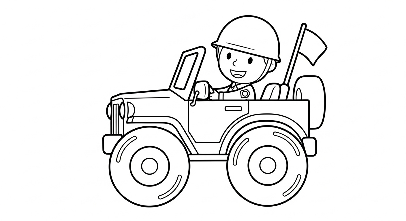 imprimer coloriage Militaire updated pour enfant 1