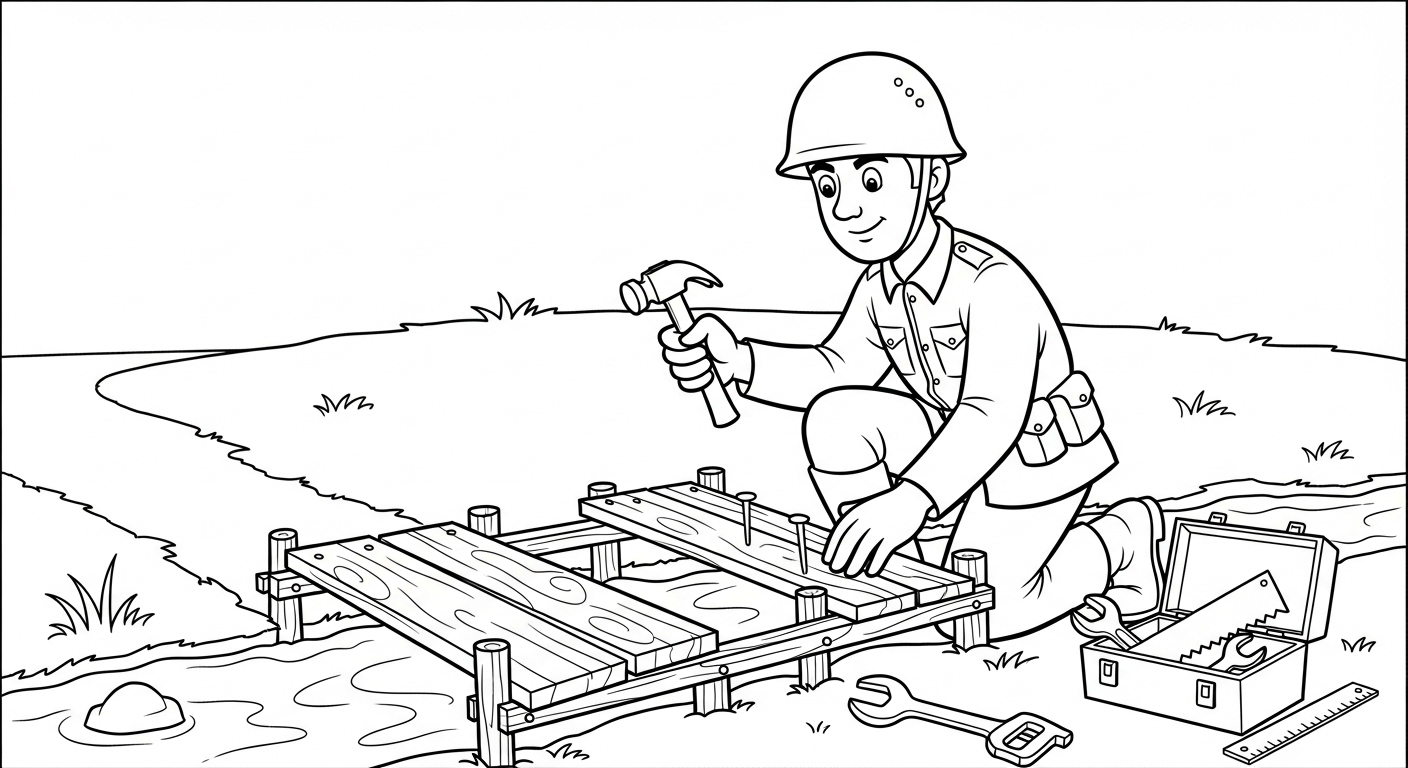coloriage Militaire updated pour bebe a imprimer