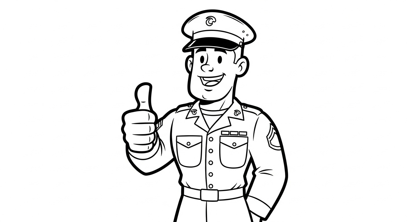 coloriage Militaire updated à imprimer pour enfant de 10 ans