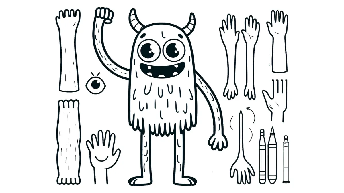 a imprimer coloriage Monstre gratuit