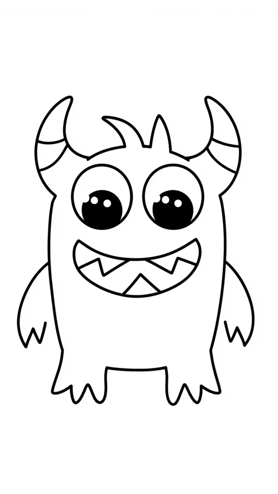 coloriage Monstre pour enfant de 5 ans