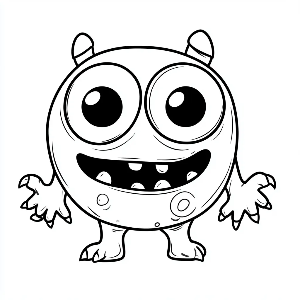 coloriage Monstre pour enfant gratuit