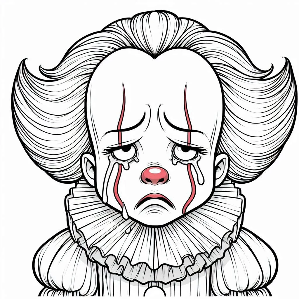 coloriage Pennywise à imprimer a4