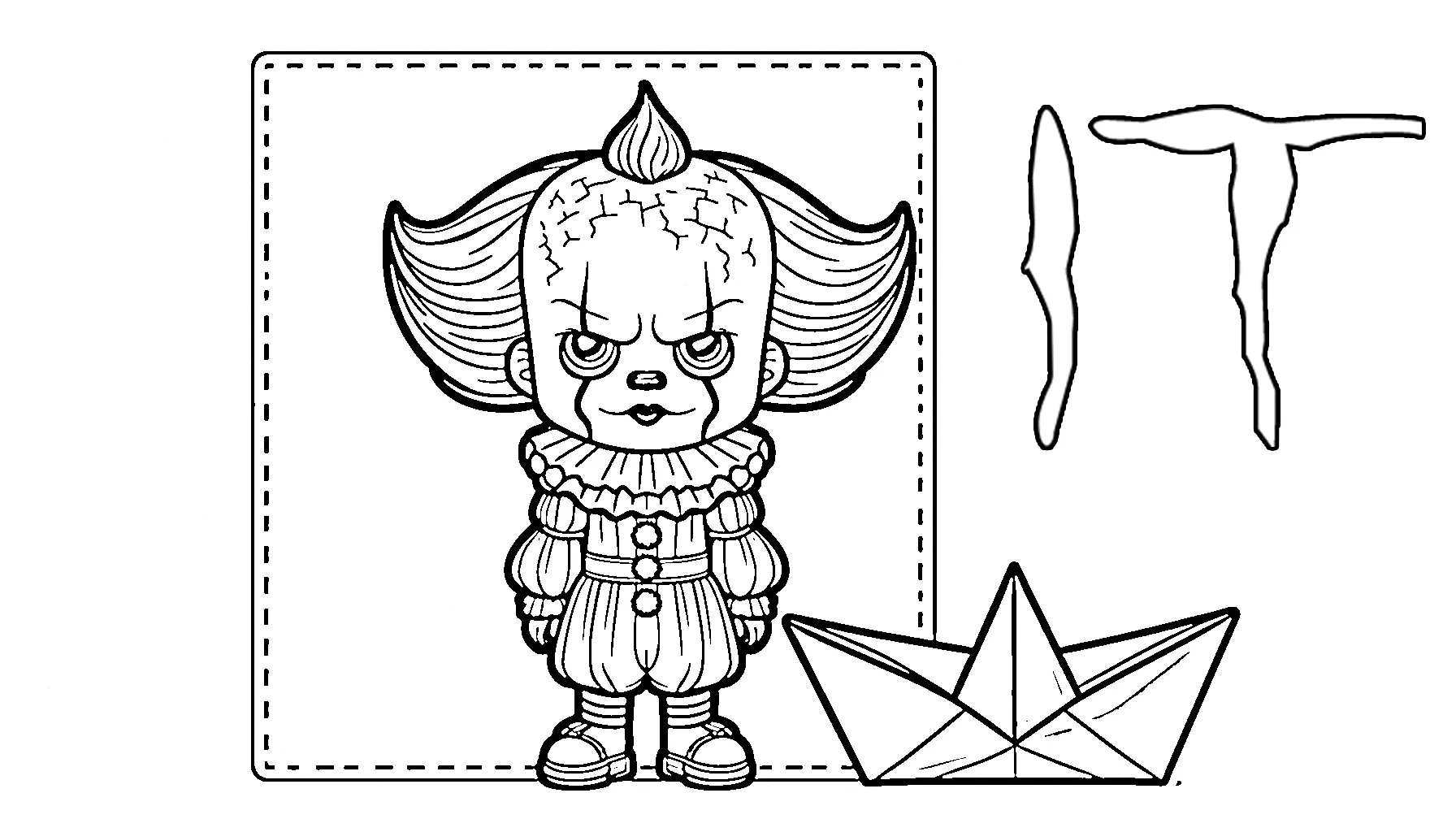 coloriage Pennywise gratuit en ligne