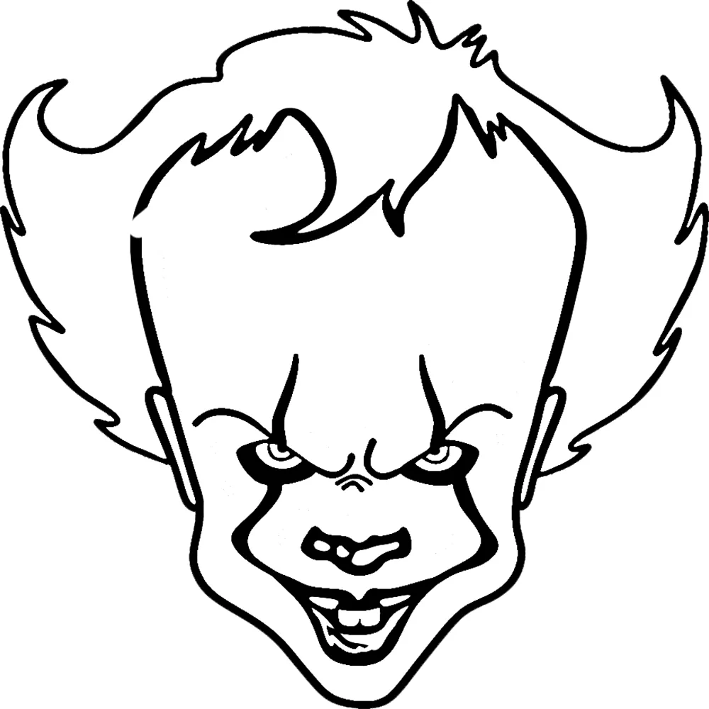 coloriage Pennywise pour enfants a imprimer