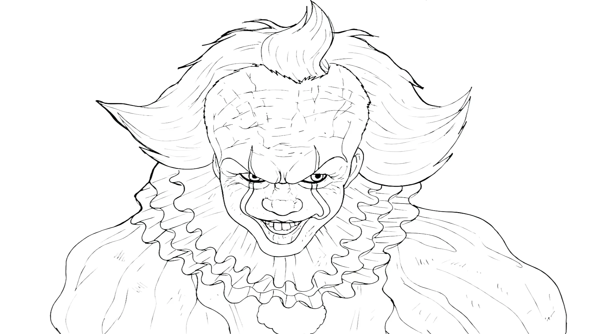 coloriage Pennywise pour primaire