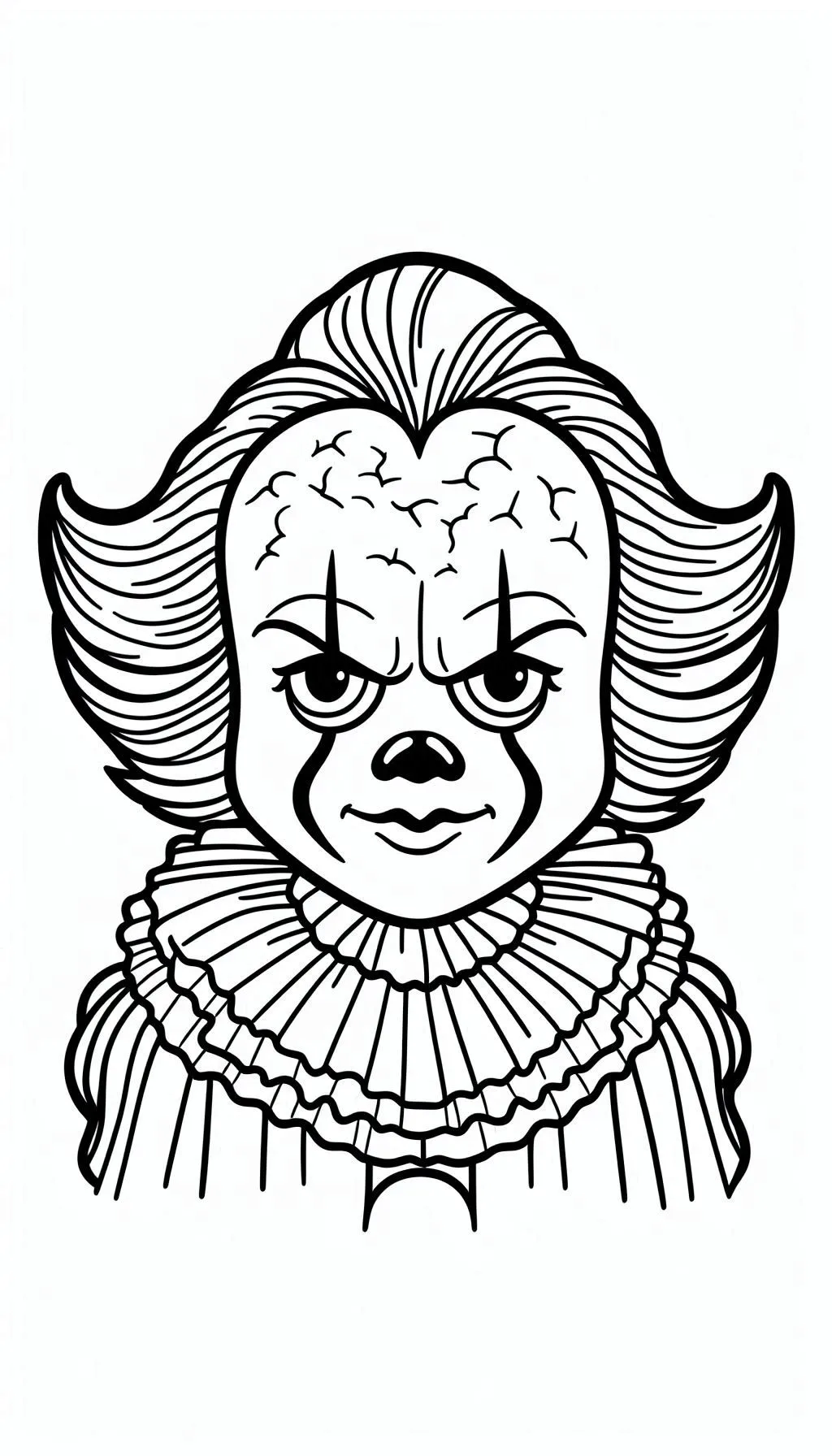 coloriage Pennywise à imprimer kawaii