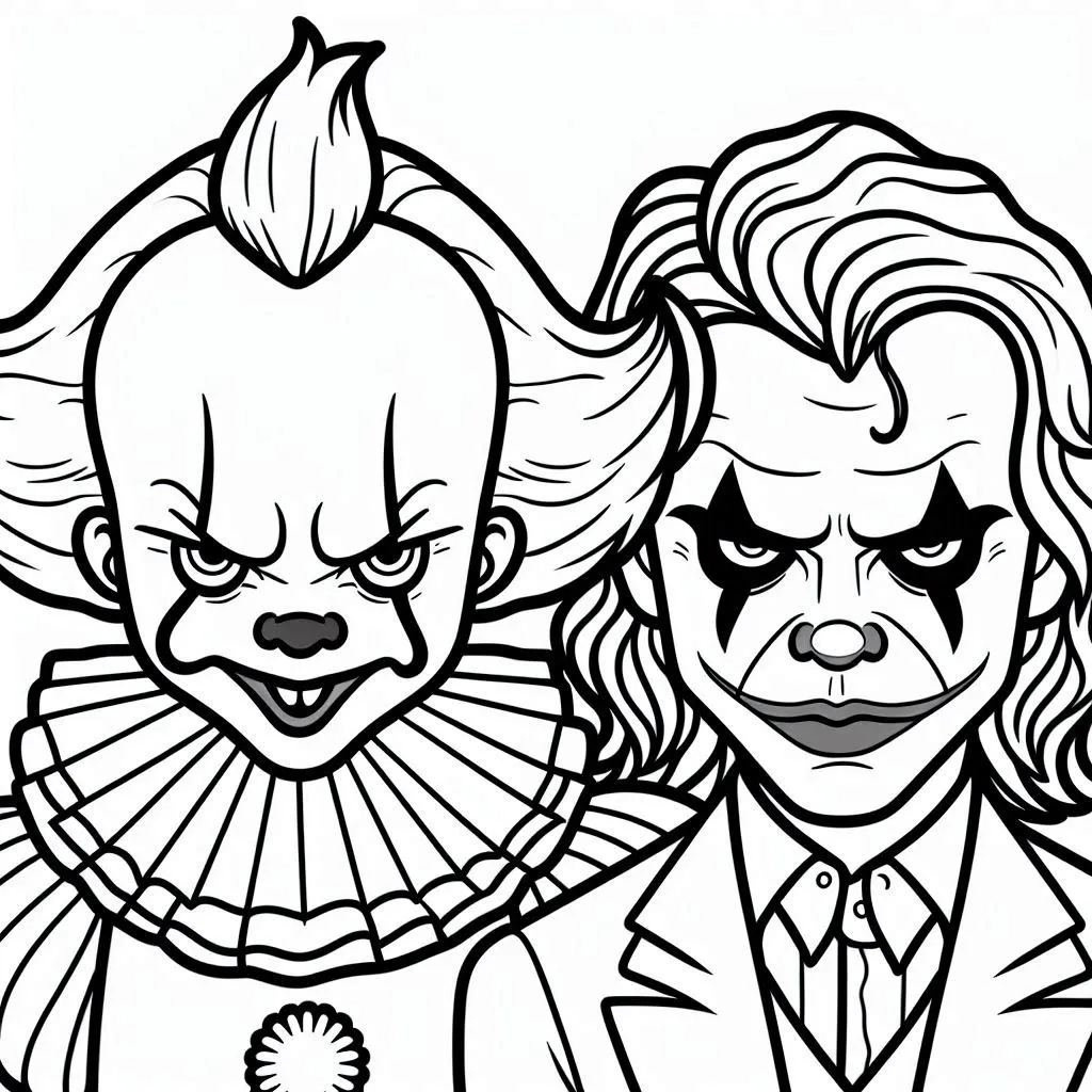 coloriage Pennywise a colorier en ligne 1