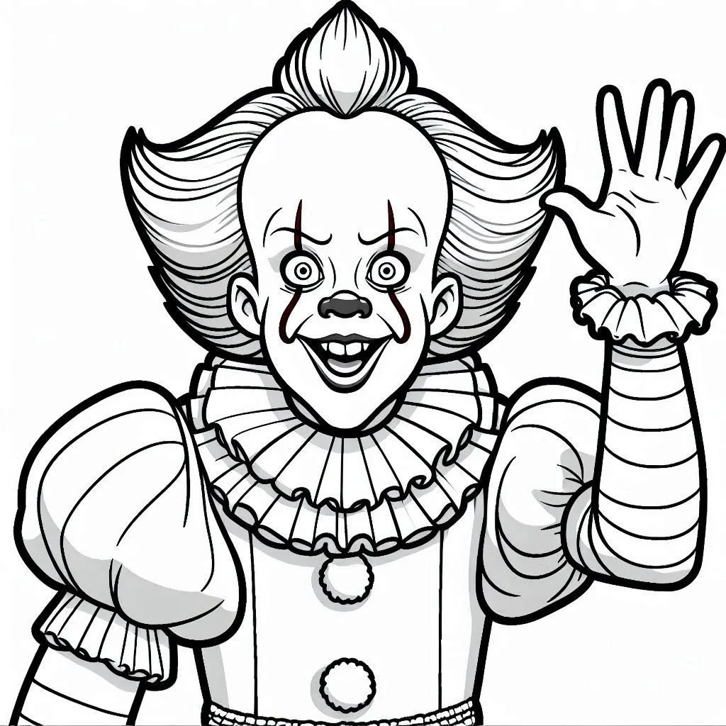 coloriage Pennywise a imprimer gratuit 1