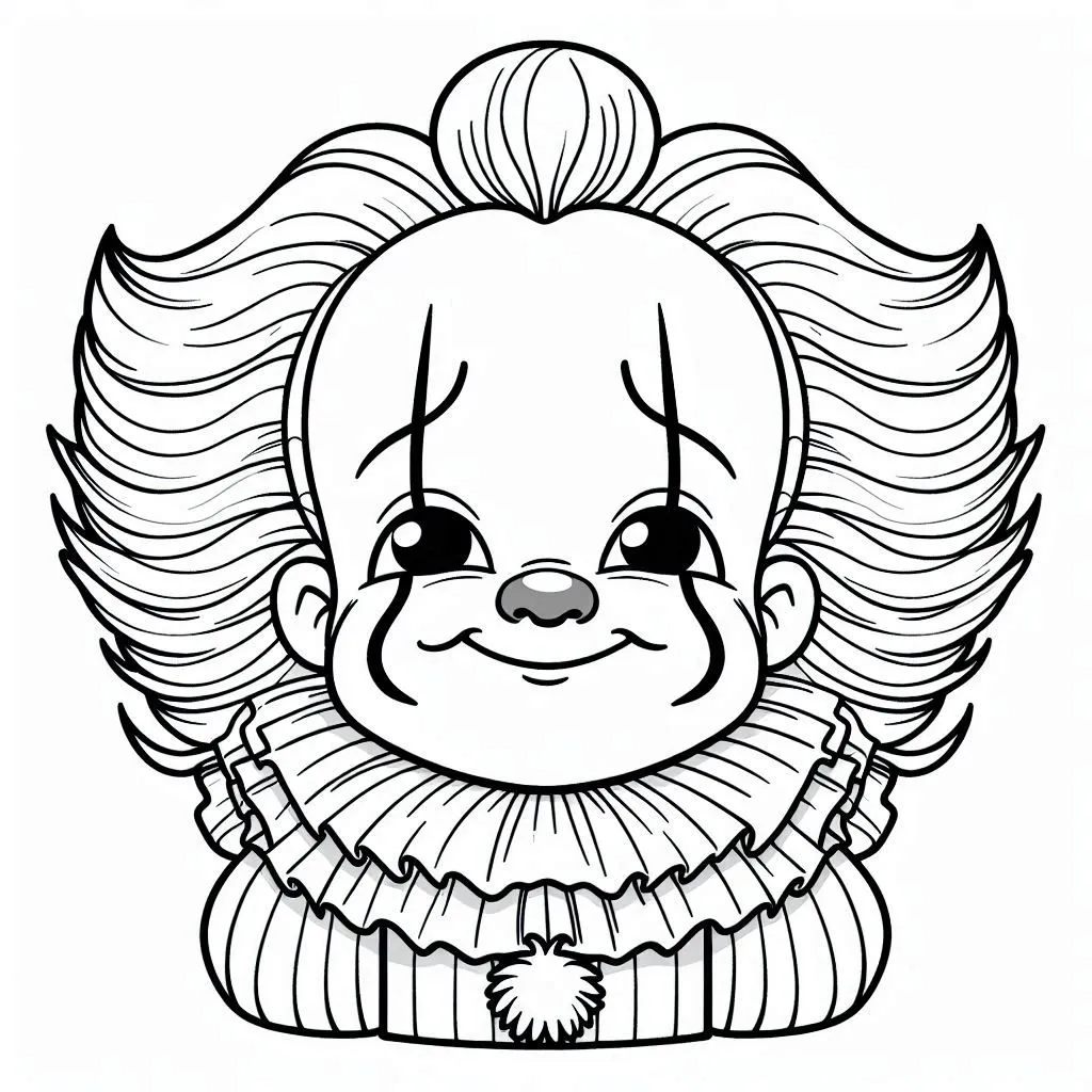 image de coloriage Pennywise pour enfant