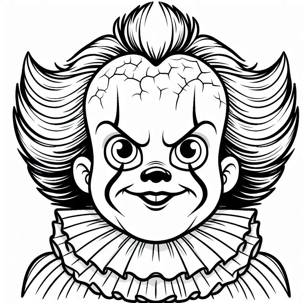 imprimer coloriage Pennywise gratuit 1