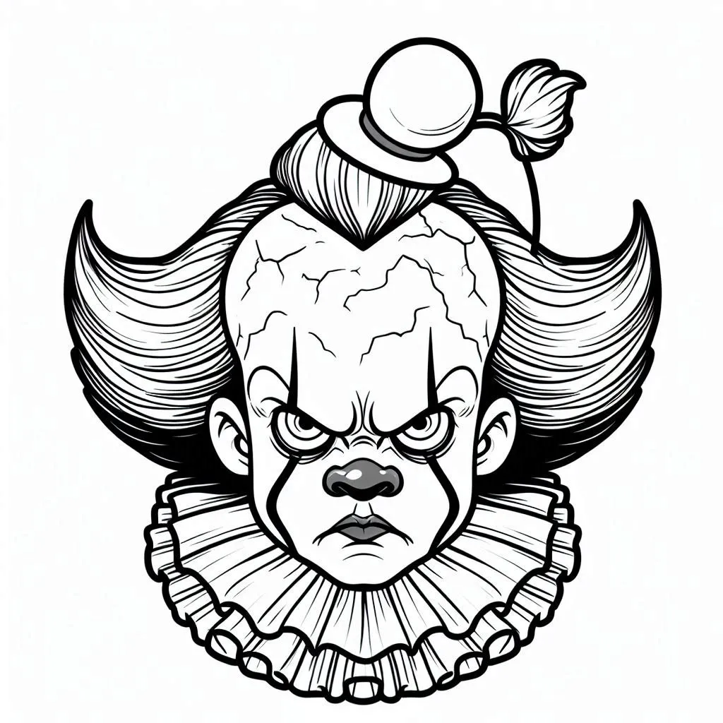 coloriage Pennywise pour enfant gratuit