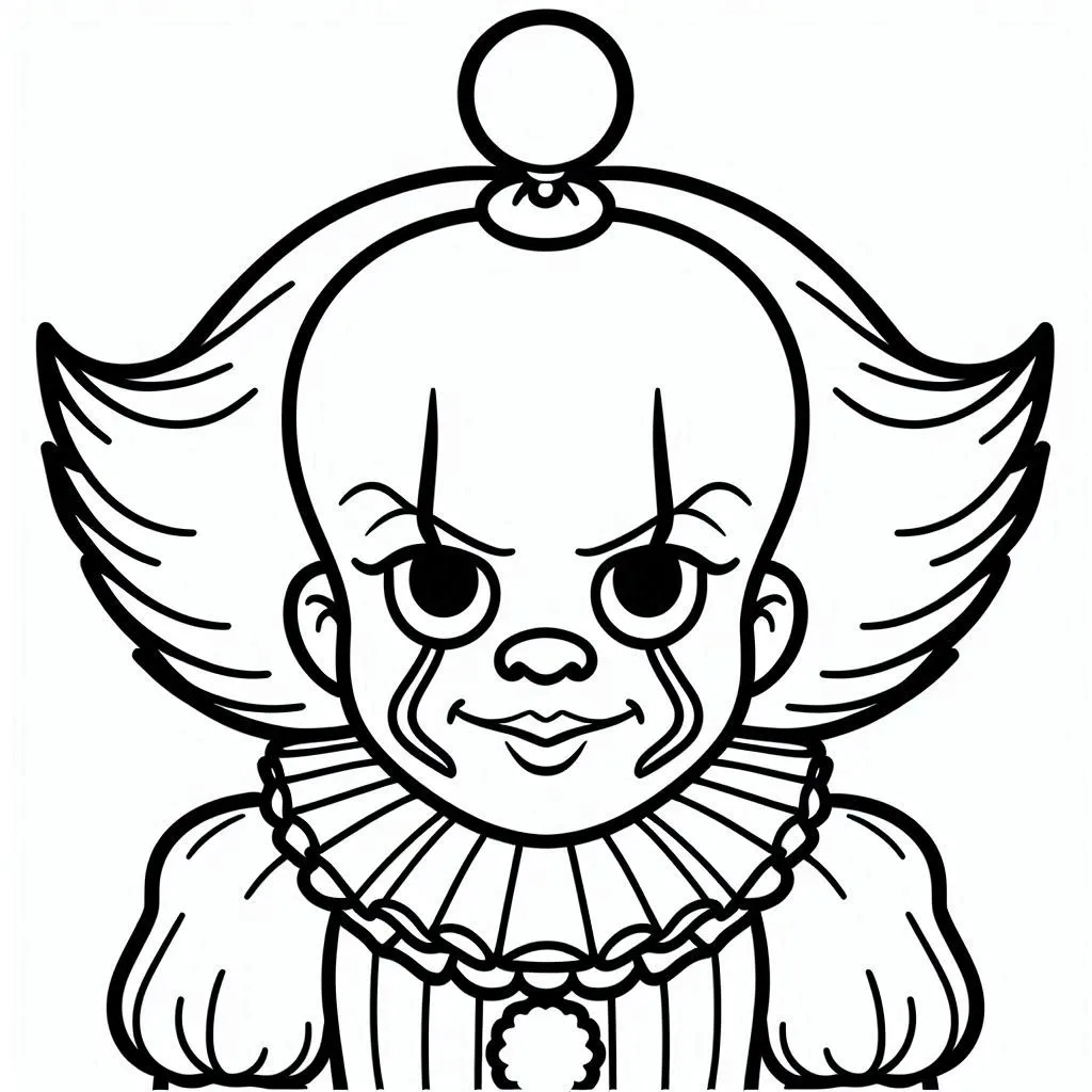 coloriage Pennywise pour enfants 2