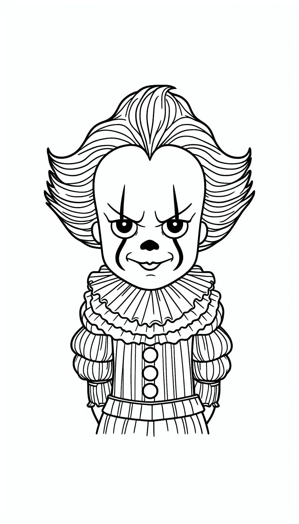 coloriage Pennywise a colorier en ligne gratuitement