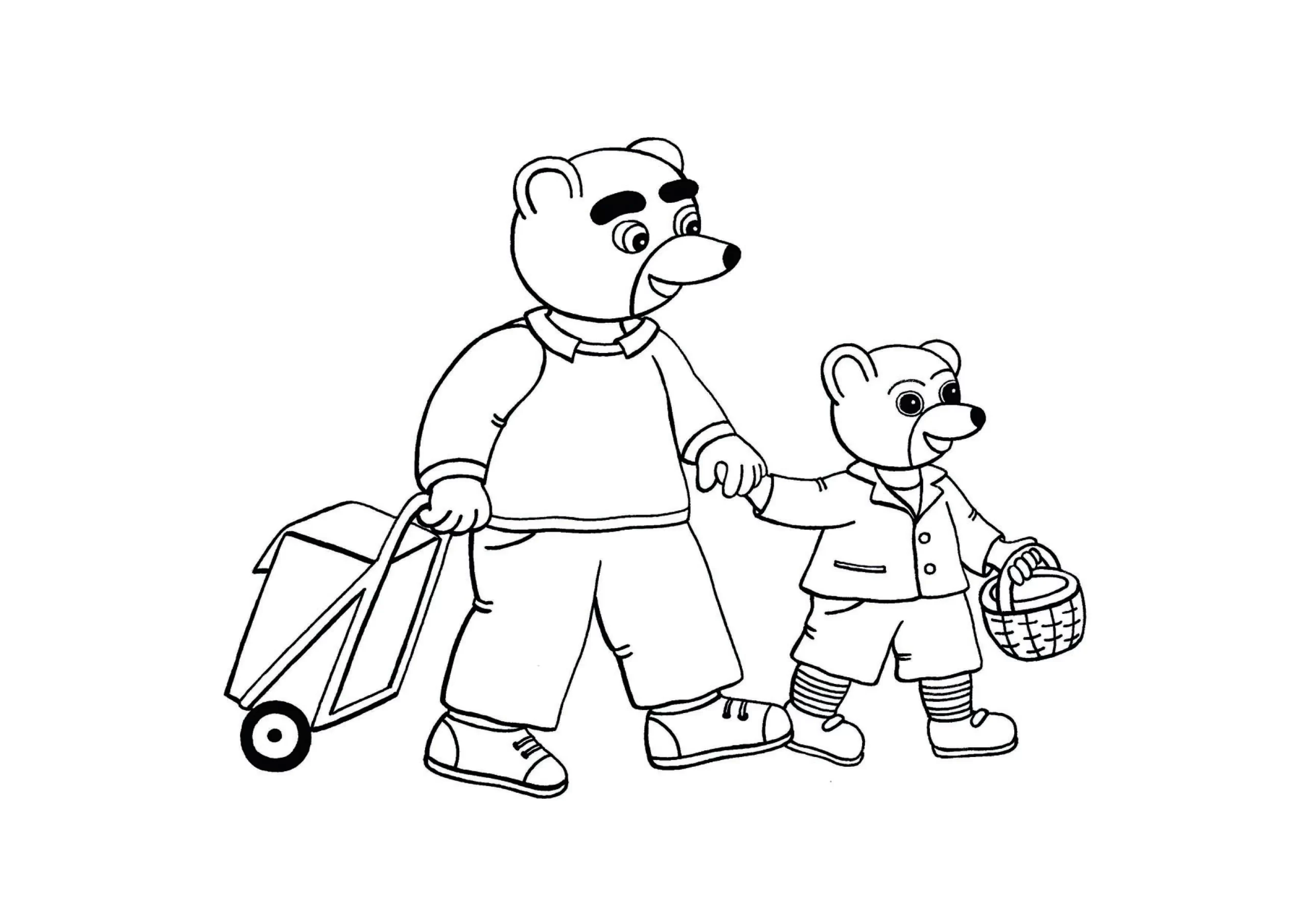 coloriage Petit Ours Brun a imprimer gratuitement