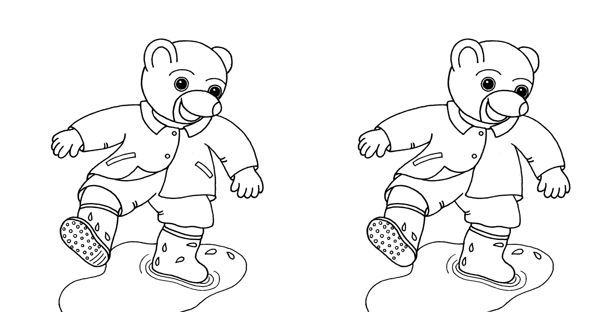 coloriage Petit Ours Brun et découpage à imprimer 2