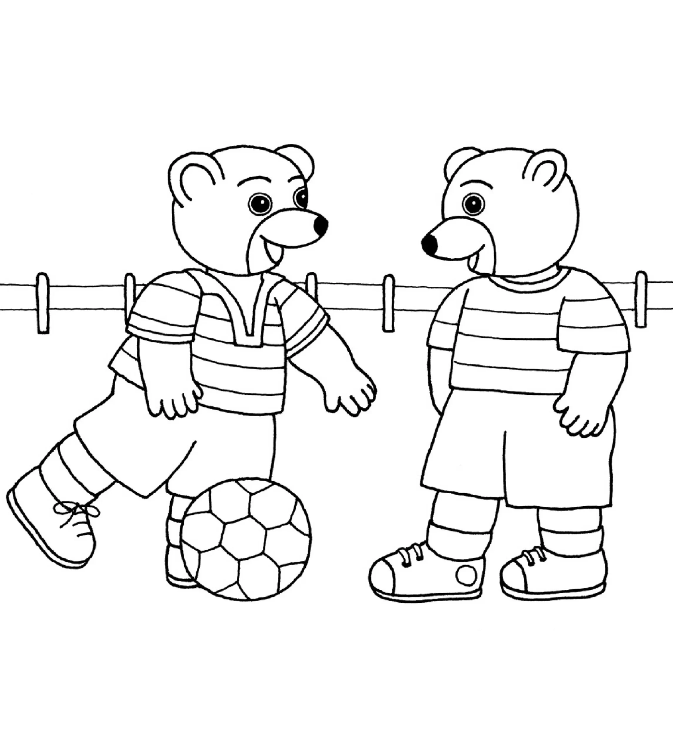 imprimer coloriage Petit Ours Brun gratuit