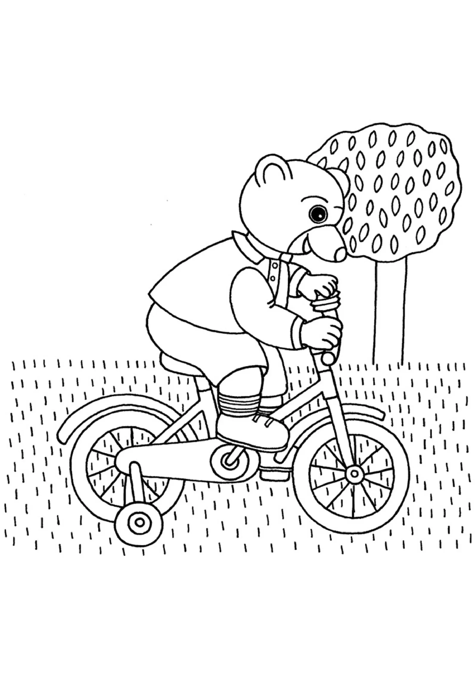 coloriage Petit Ours Brun pour bebe a imprimer