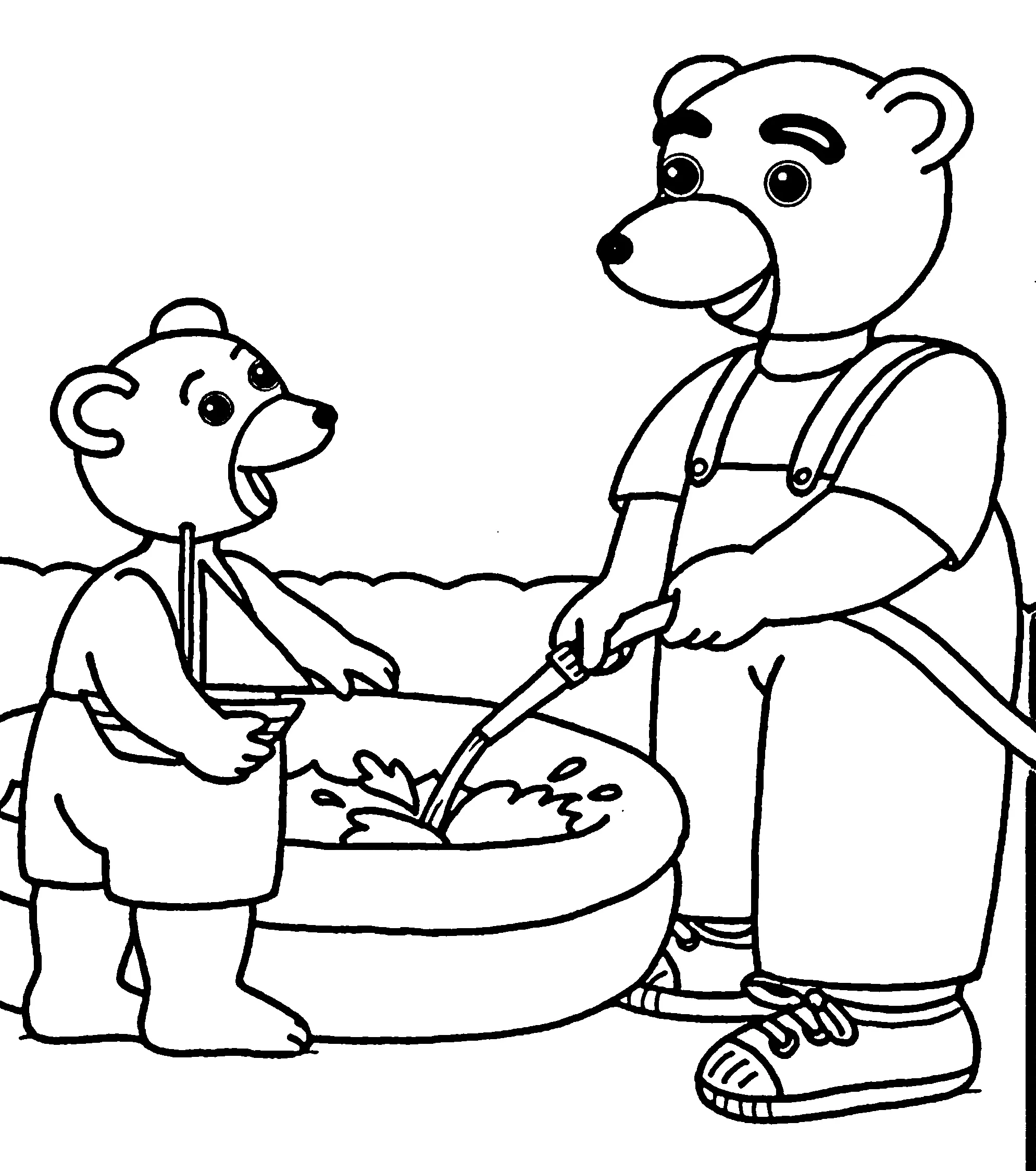 coloriage Petit Ours Brun gratuit à imprimer