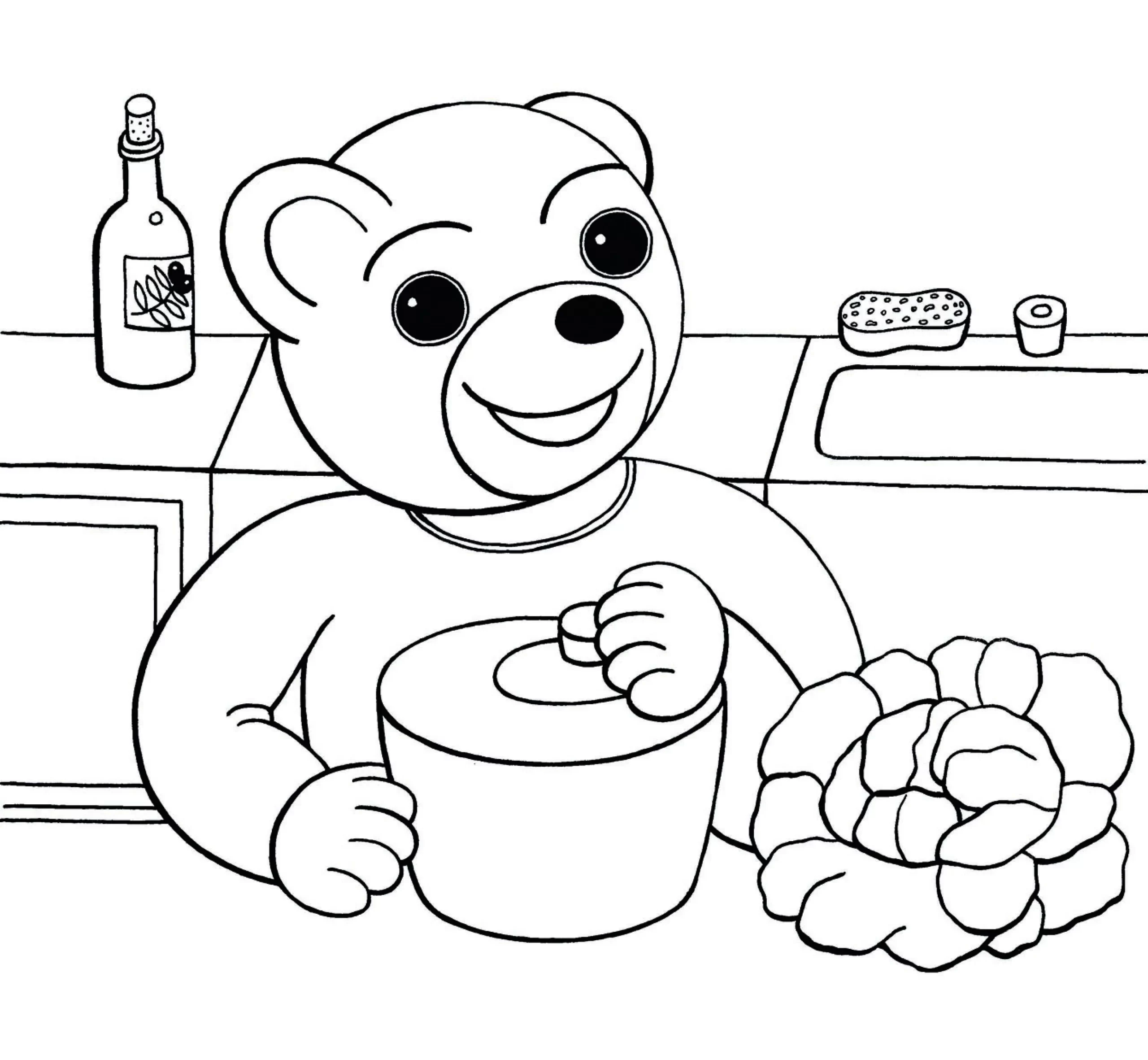 coloriage Petit Ours Brun gratuit en ligne