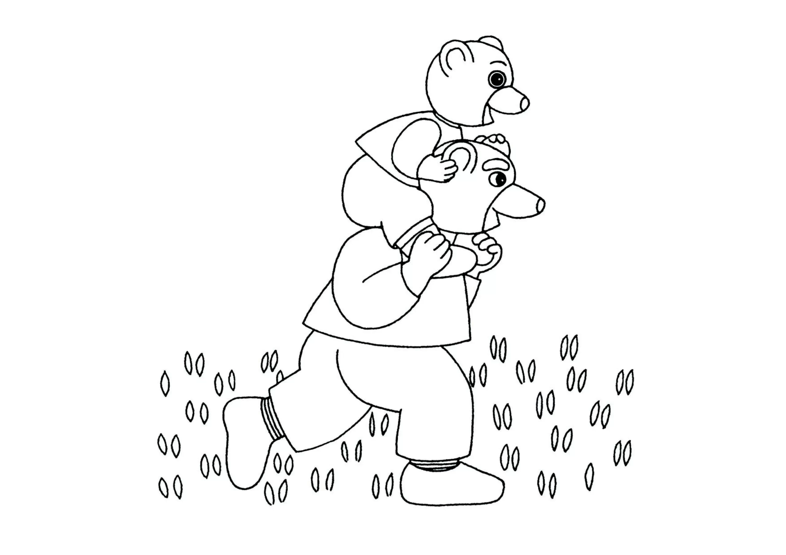 coloriage Petit Ours Brun gratuit pour enfants