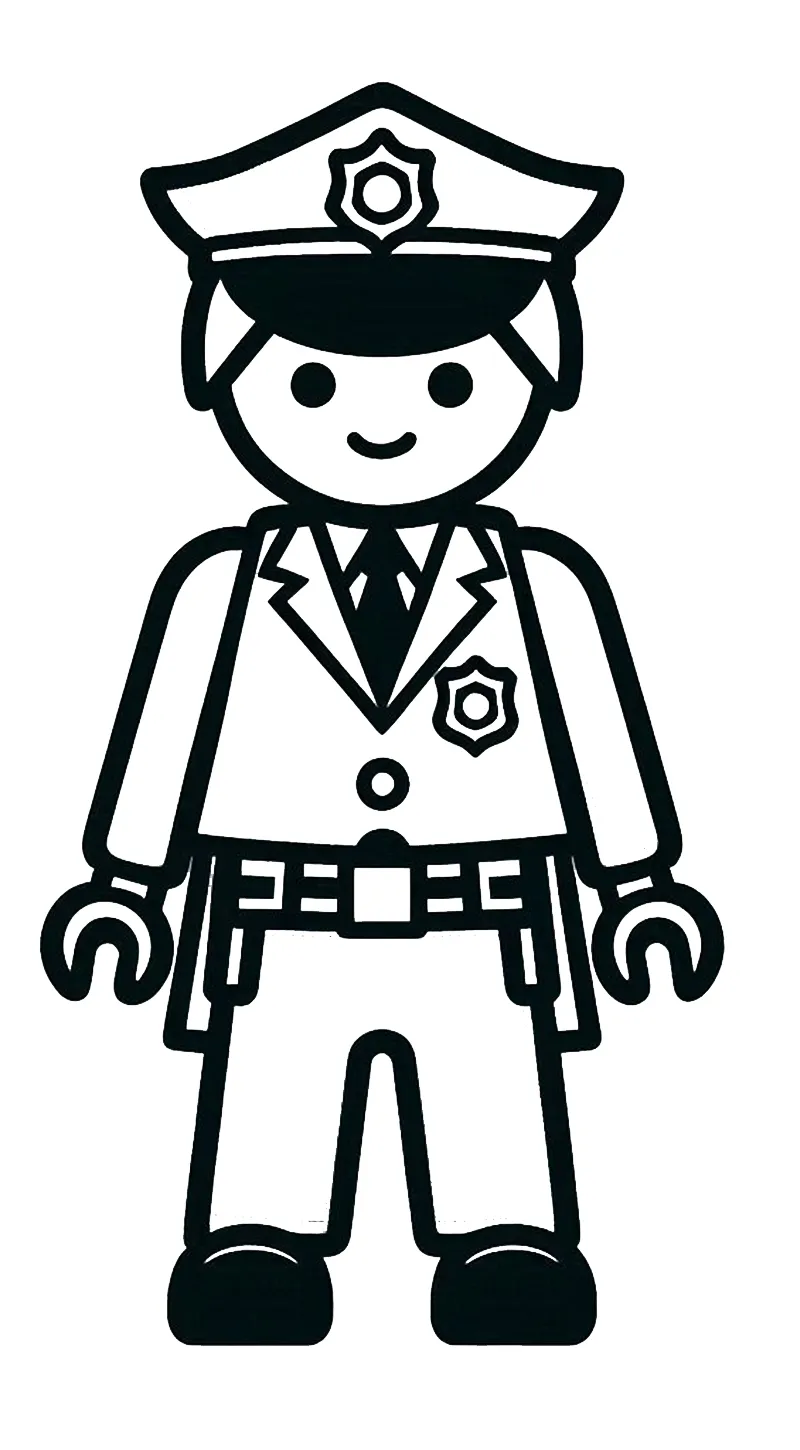 coloriage Playmobil pour enfant de 5 ans 2