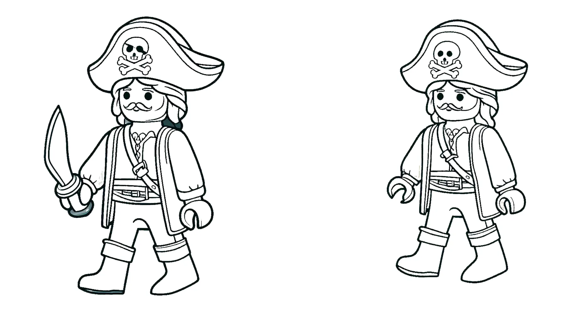 coloriage Playmobil à imprimer pour enfant de 8 ans