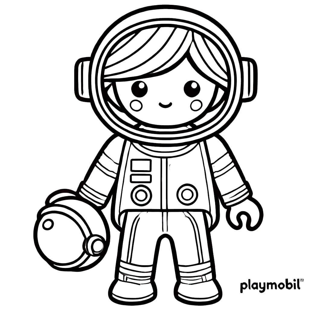 imprimer coloriage Playmobil gratuit 2