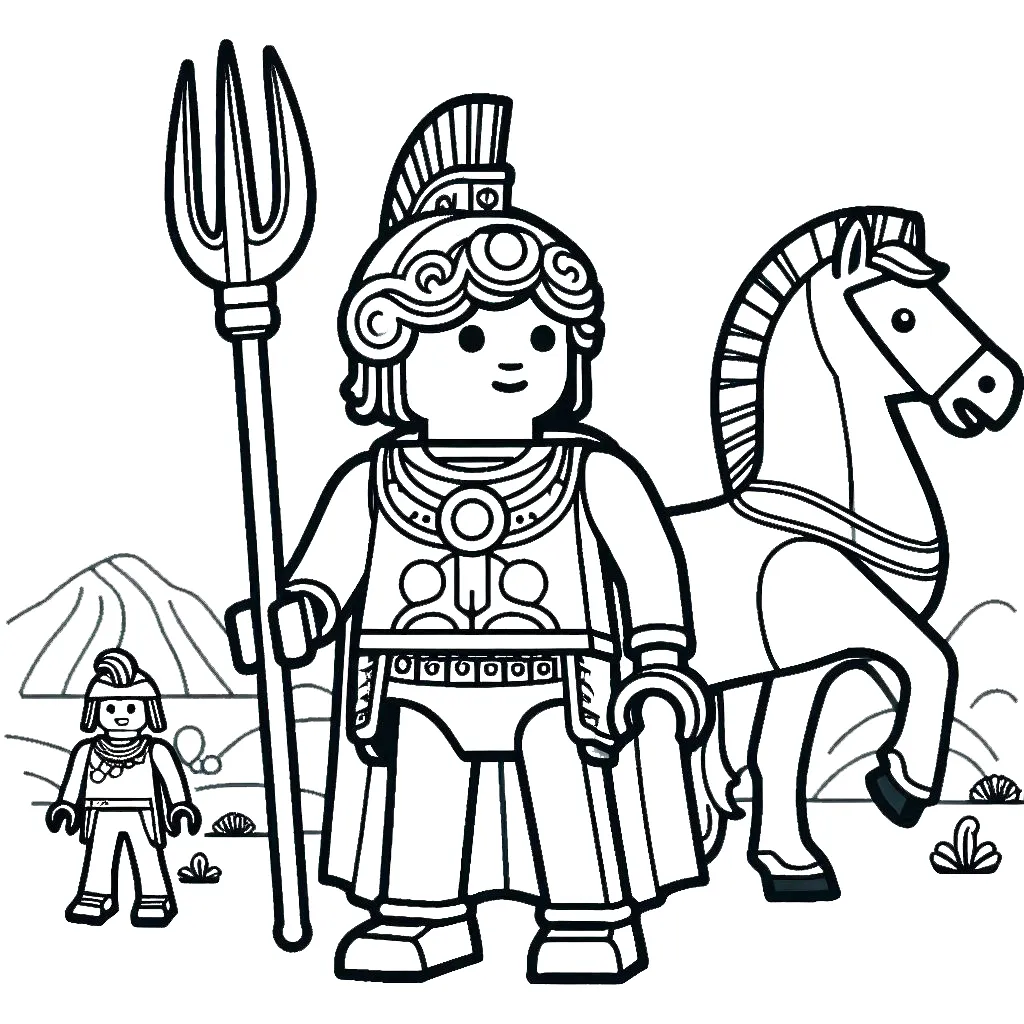 coloriage Playmobil et apprentissage 1