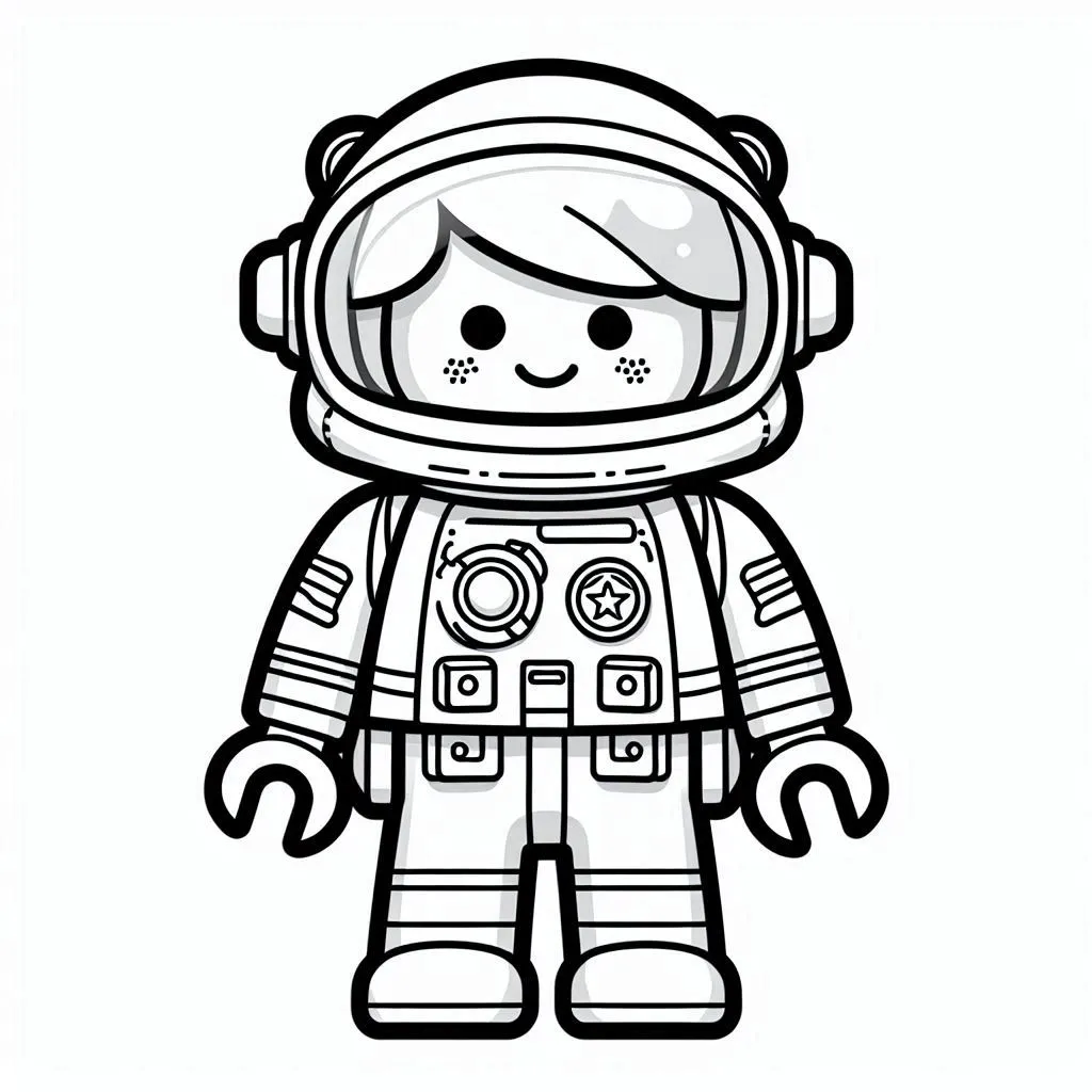 coloriage Playmobil à imprimer pour enfant de 6 ans