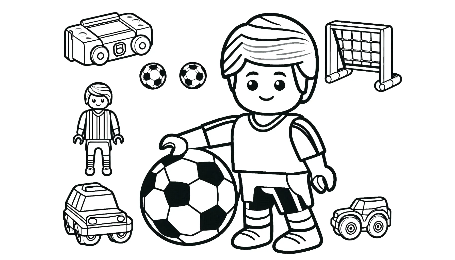 coloriage Playmobil pour bebe a imprimer