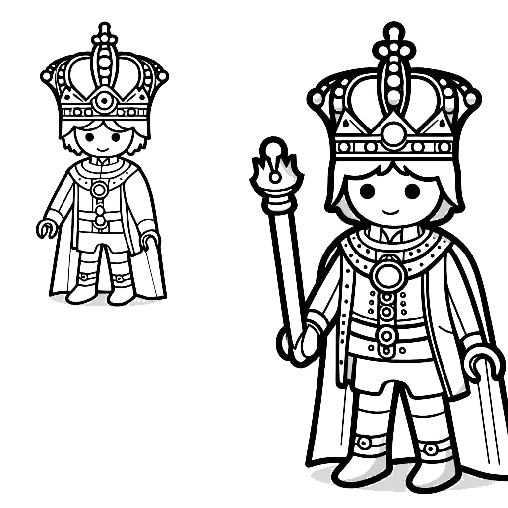 coloriage Playmobil à imprimer pour enfants