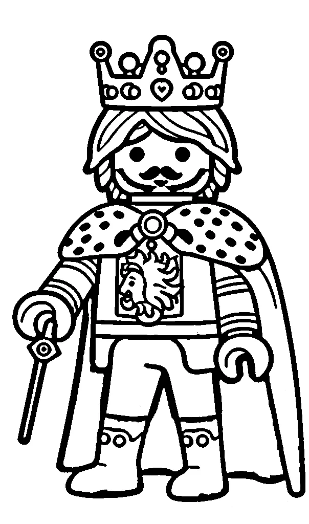 coloriage Playmobil pour enfant de 5 ans