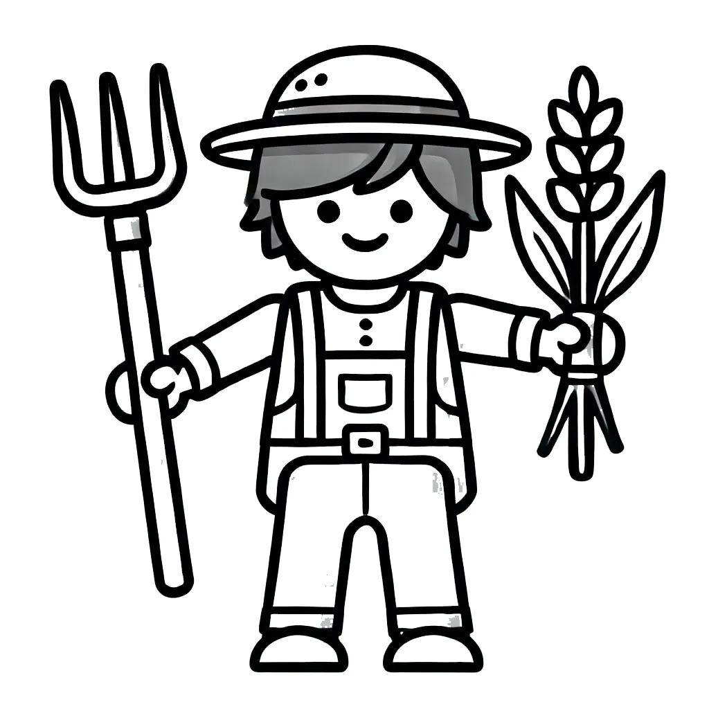 coloriage Playmobil pour enfant de 2 ans 3